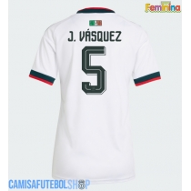 Camisa de time de futebol México Johan Vasquez #5 Replicas 2º Equipamento Feminina Mundo 2026 Manga Curta